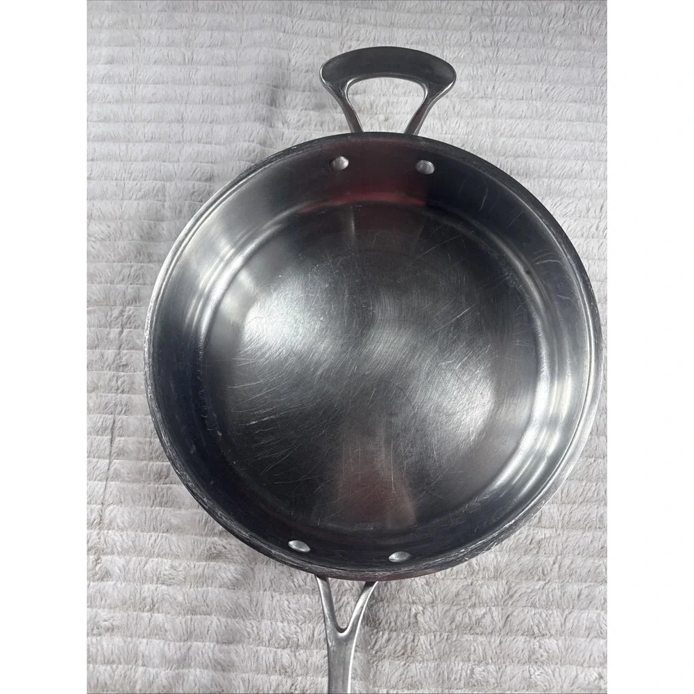 Artisan Professional Cookware Copper Bottom Stainless Steel Skillet Pan 12 Inch